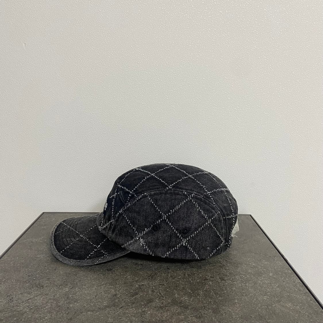 (OS) 슈프림 박스로고 캠프캡 모자 펀치드 데님 블랙 상품이미지2