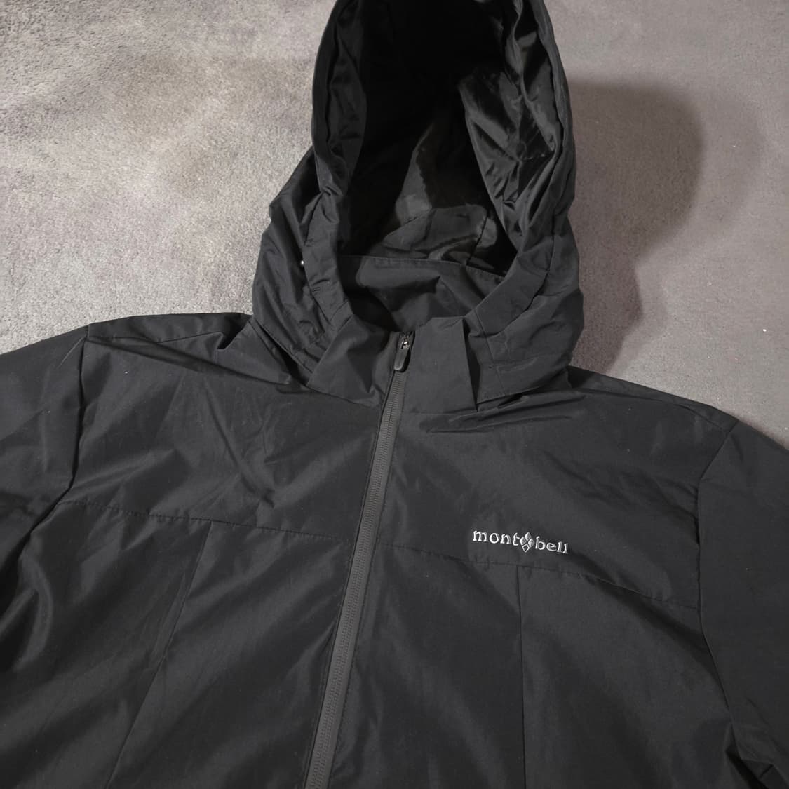 몽벨 테크페이스 윈드 자켓 바람막이 L 100 블랙 상품이미지3