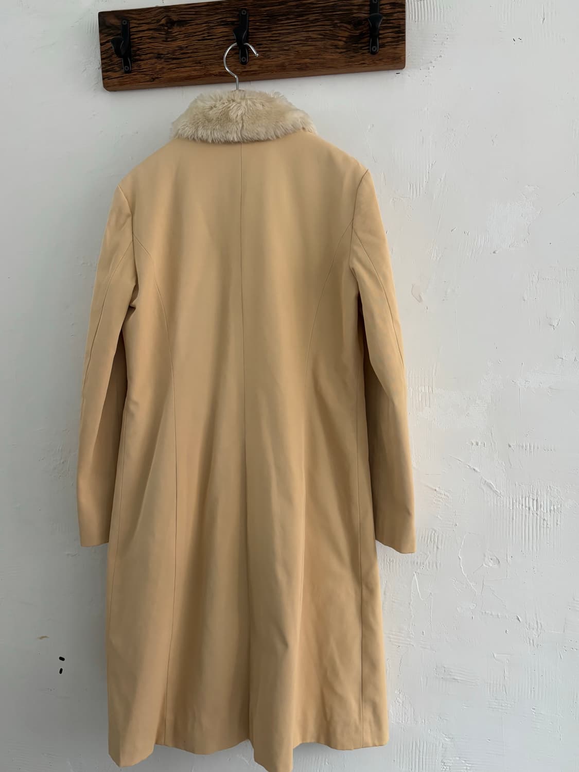 Burberry 버버리 옐로우 시어링  롱 코트 상품이미지9