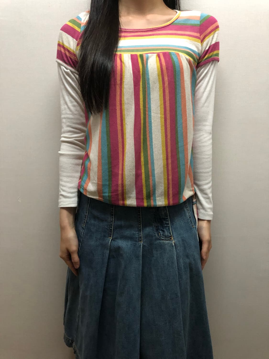 빈티지 비비드 믹스 컬러 니트 상품이미지5