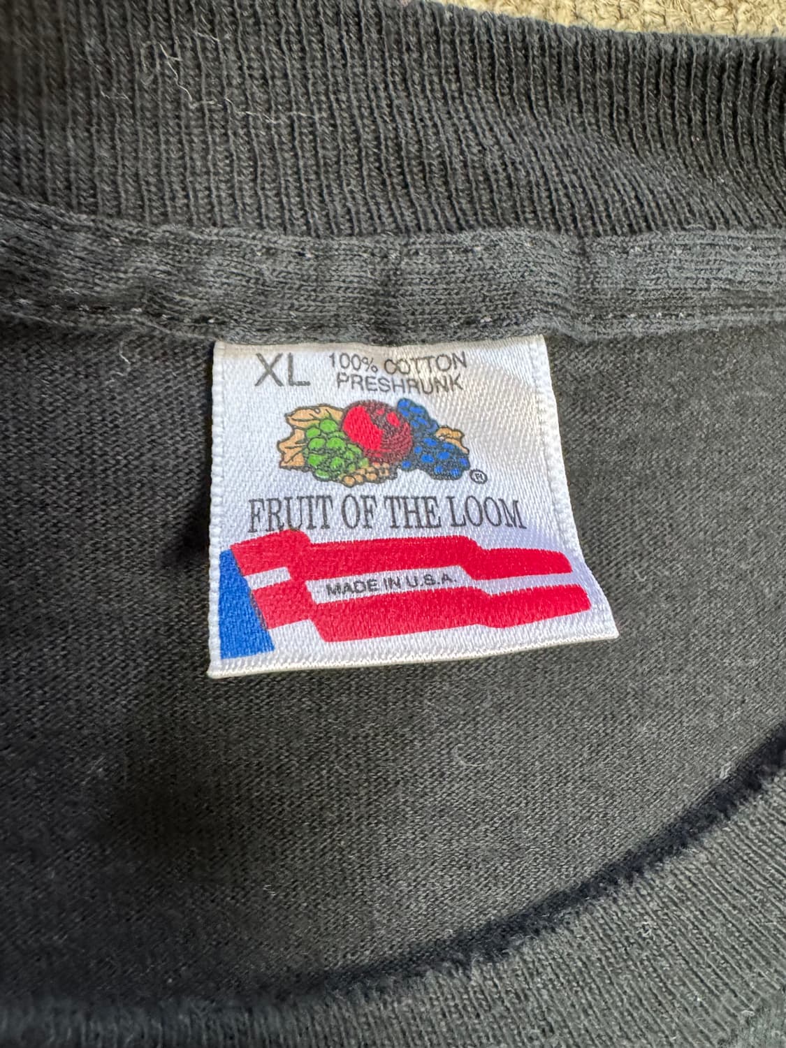 90‘s 빈티지 프루트 오브 더 룸 웨스턴 프린팅 티셔츠 상품이미지4