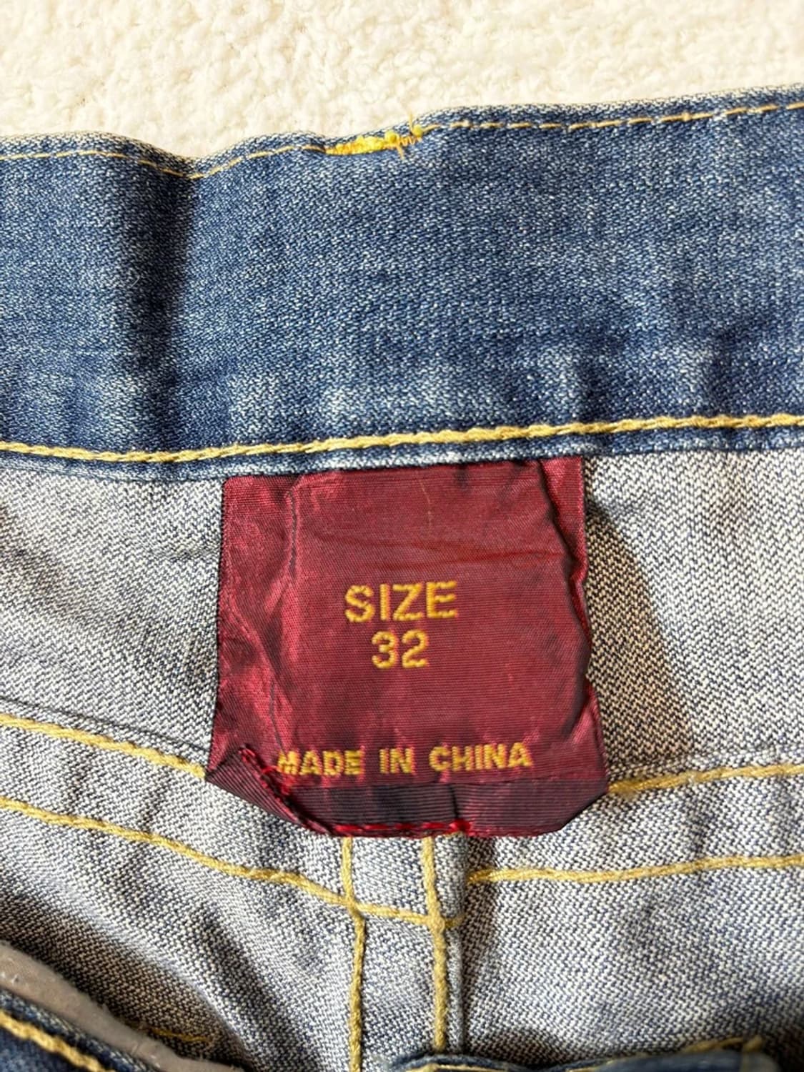 트루릴리젼 00's 백 포켓 스터드 레더 데님 팬츠 PN6067 상품이미지8