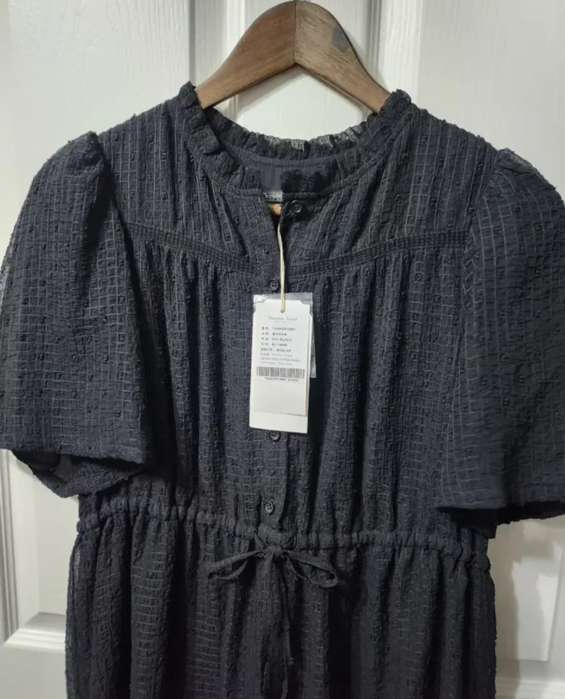 (새상품) 써스데이 아일랜드 블랙 원피스 T236MOP138W1 상품이미지2