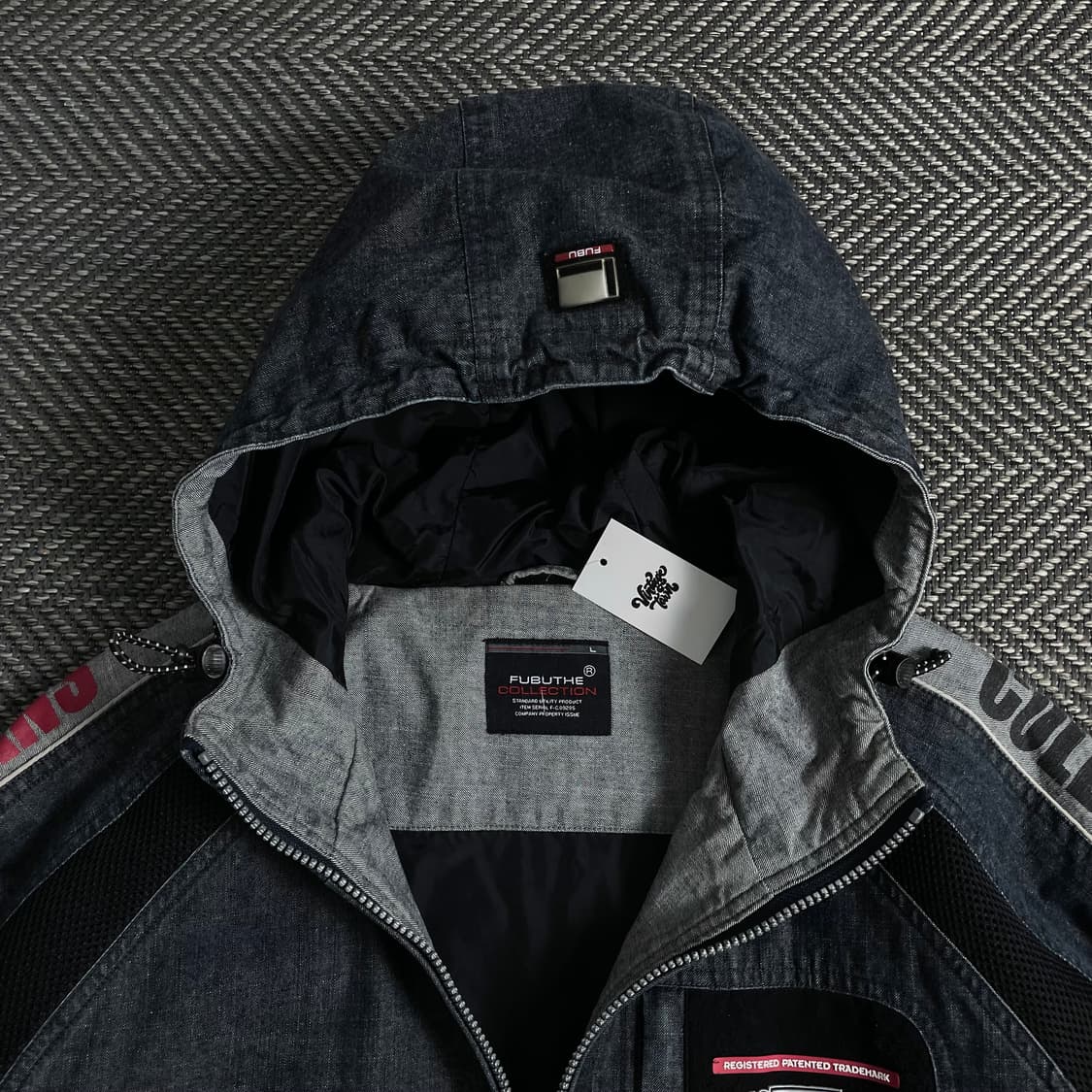 00s 후부 올드스쿨 데님 후드 트러커 자켓o 3759 상품이미지5