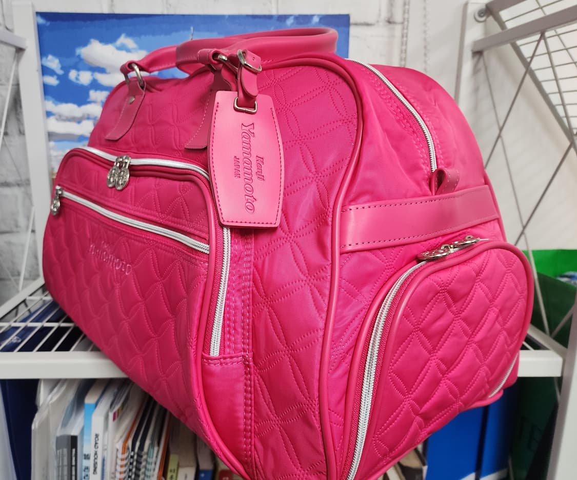 겐지 야마모토 여성 골프보스턴백  핑크 퀼팅 골프가방 OD70 상품이미지3