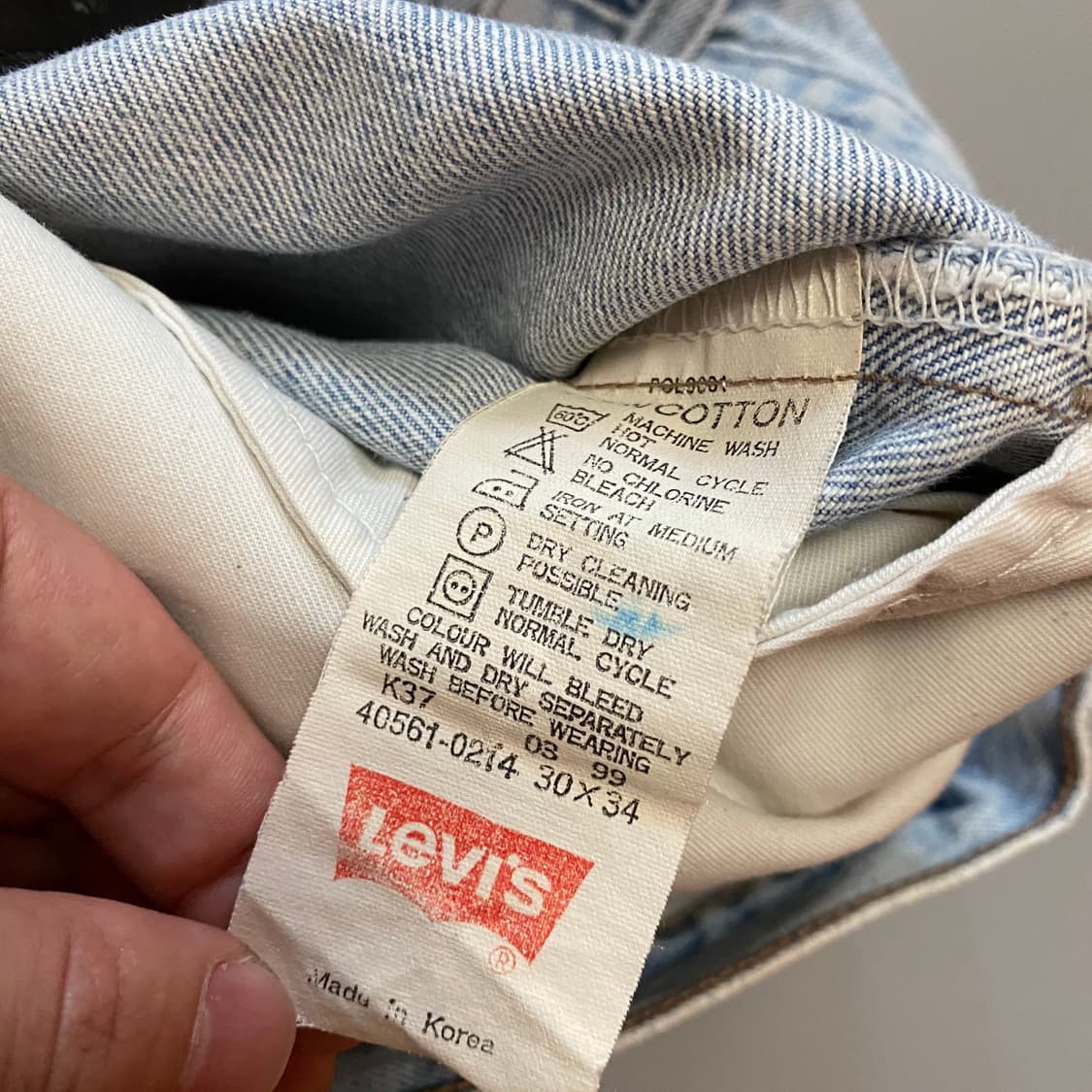 (30x34)Levi's 리바이스 실버탭 배기핏 청바지 상품이미지8