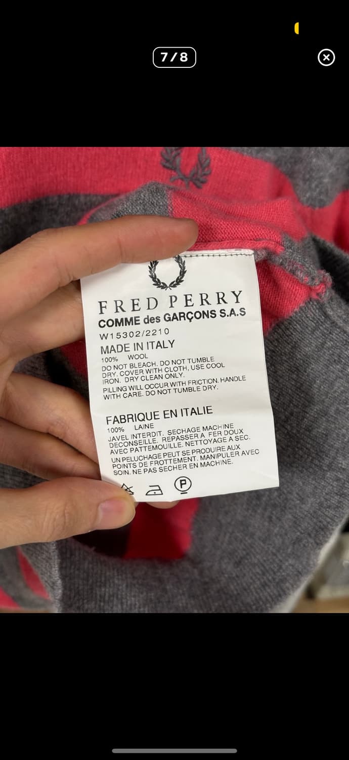 꼼데가르송 프레드페리 니트 상품이미지3