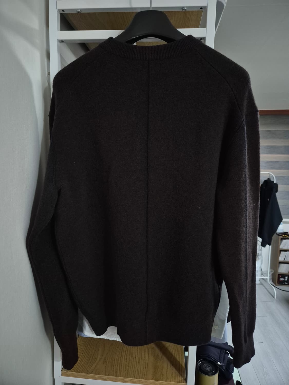 시스템옴므 울 니트 100 다크브라운 상품이미지2