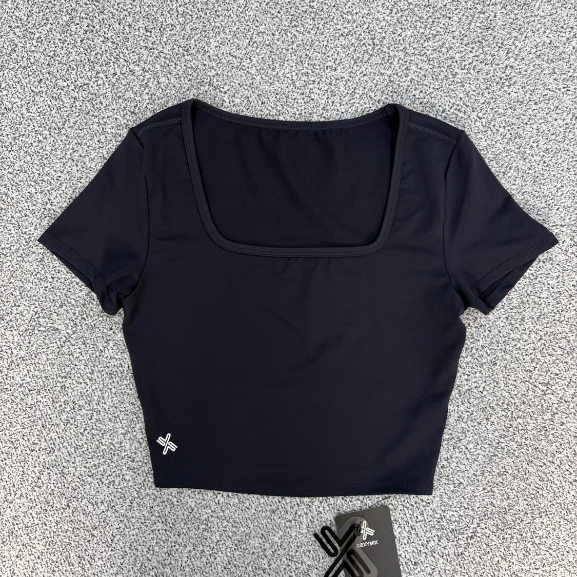 M 새상품 젝시믹스 스퀘어넥 크롭 반팔 0303J 상품이미지1