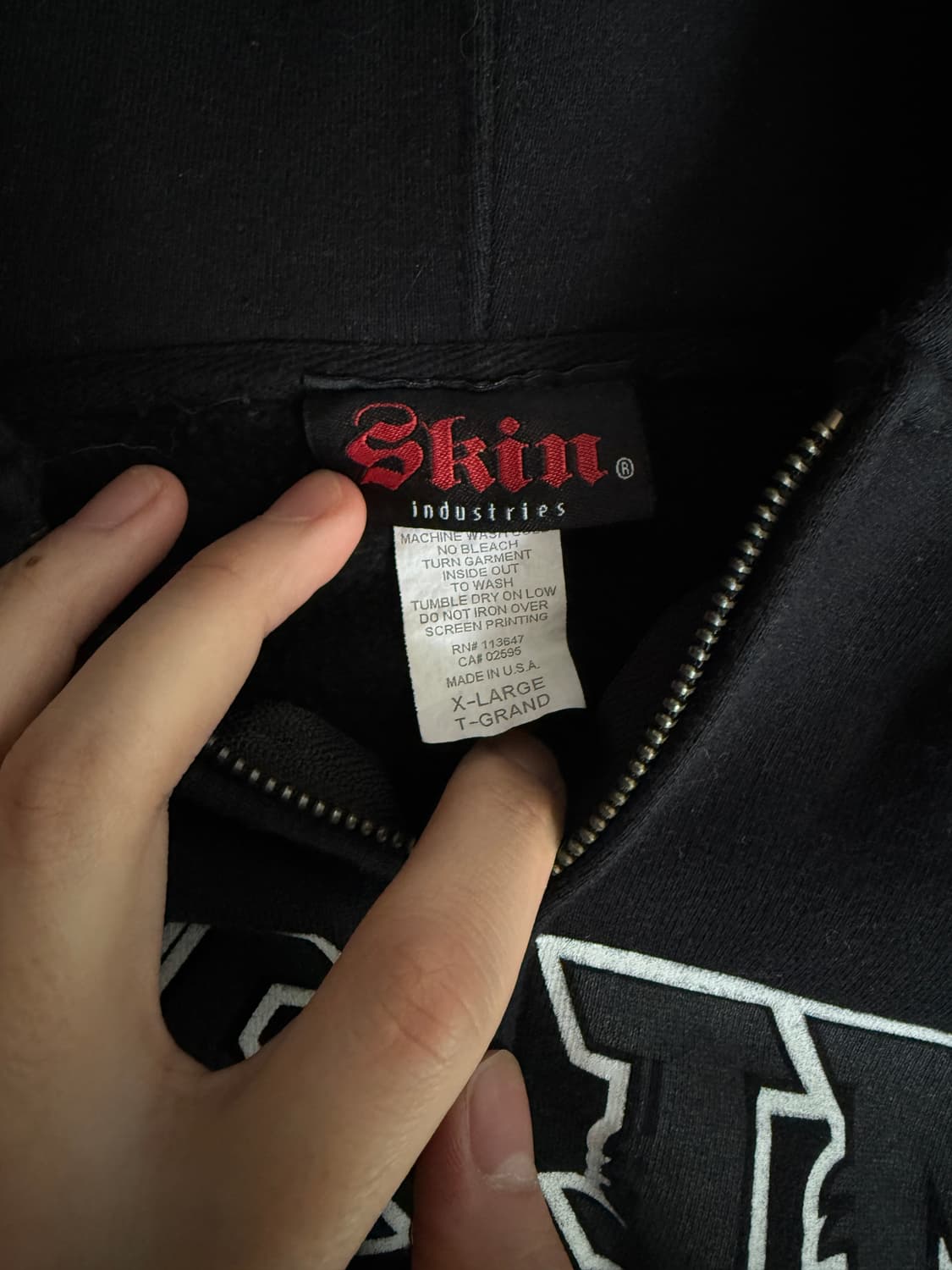 Skin industries 후드 집업 XL 상품이미지4