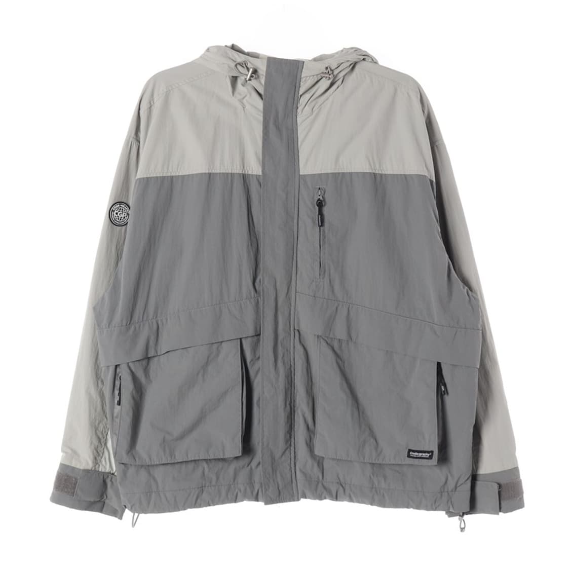 코드그라피 테크니컬 유틸리티 후드 윈드브레이커 그레이 M 상품이미지1