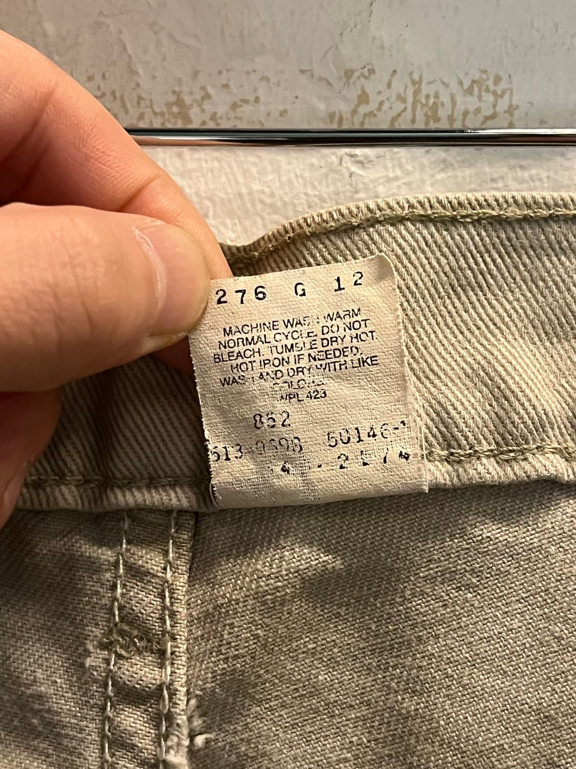 Levis 540 USA 베이지 스트레이트 릴랙스드 진 38x30 상품이미지8