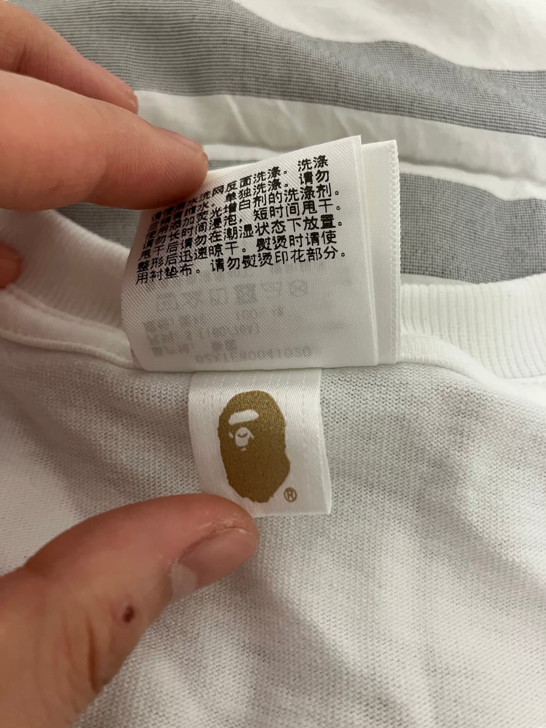 베이프 ABC 카모 흰색 파랑 블루 반팔티 ladies s사이즈 상품이미지8