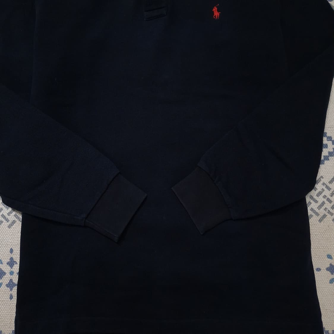 폴로랄프로렌 네이비 레드포니 아메카지 카라넥 코튼블렌드 긴팔 롱슬리브 상품이미지6