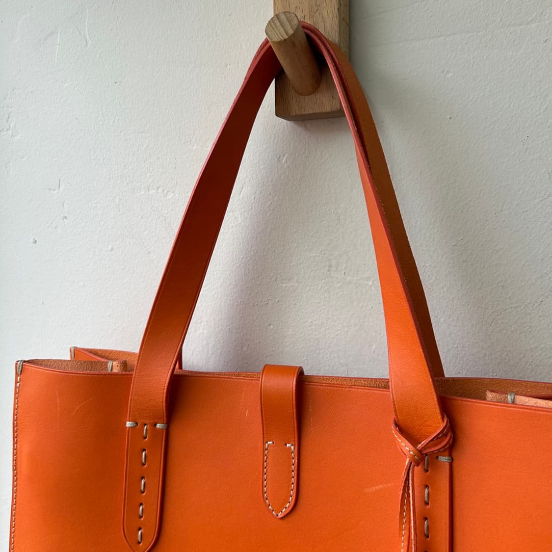 16555 - 랄프로렌 퍼플 라벨 레더 토트백 상품이미지6