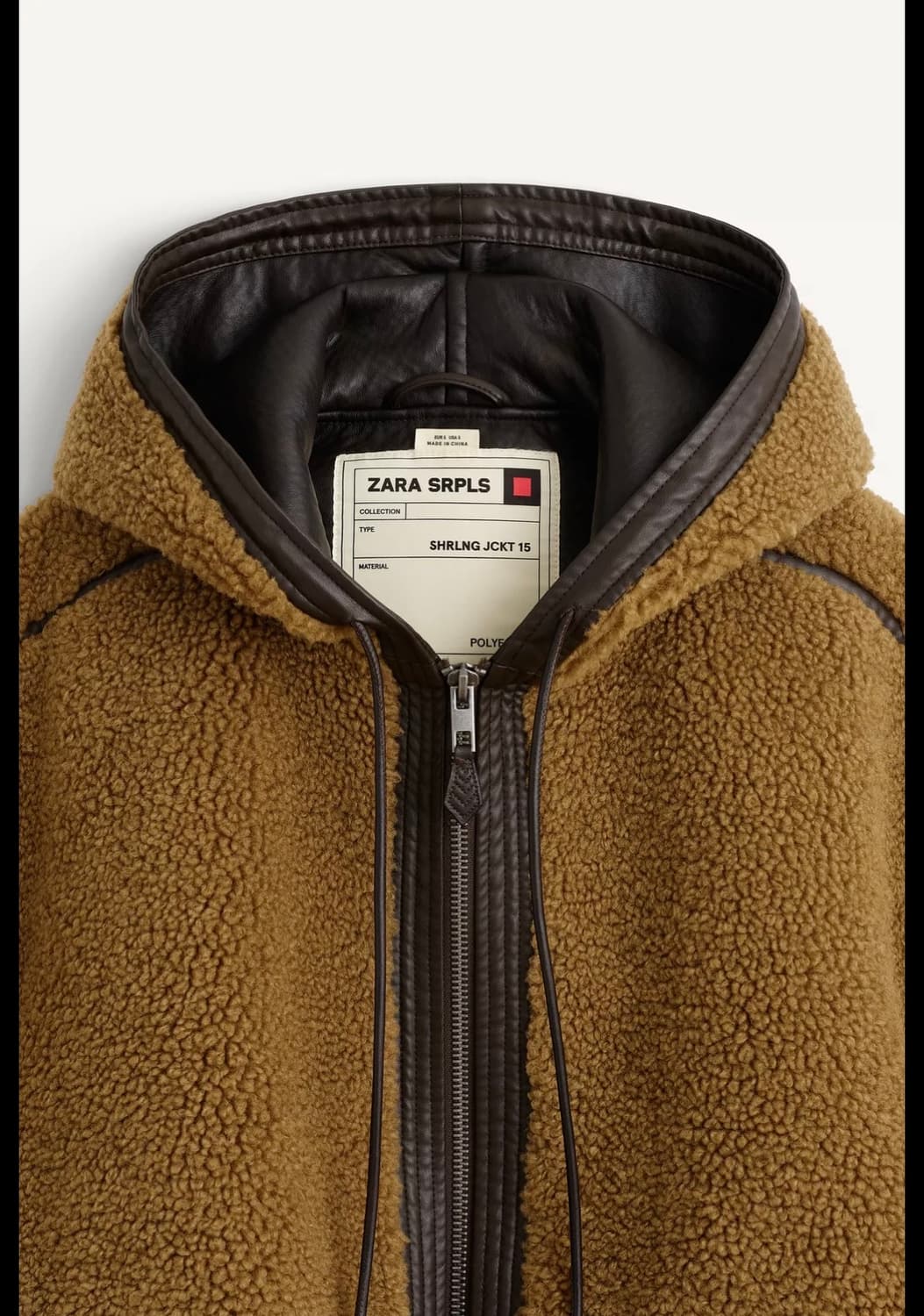 XS(KR 44) 자라 SRPLS 캥거루 시어링 후드 집업 자켓 상품이미지6