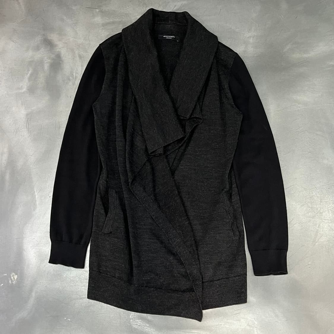  올세인츠 논버튼 빅카라 가디건 y15599 상품이미지1