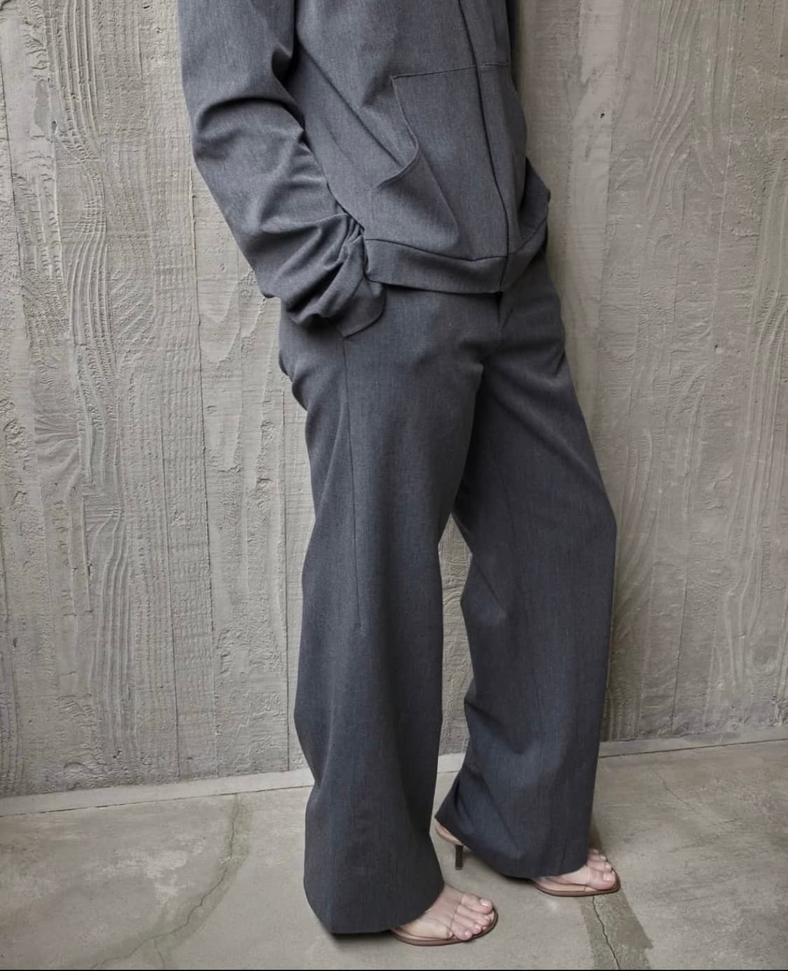 Mudule longe pants deep grey(2) 상품이미지2