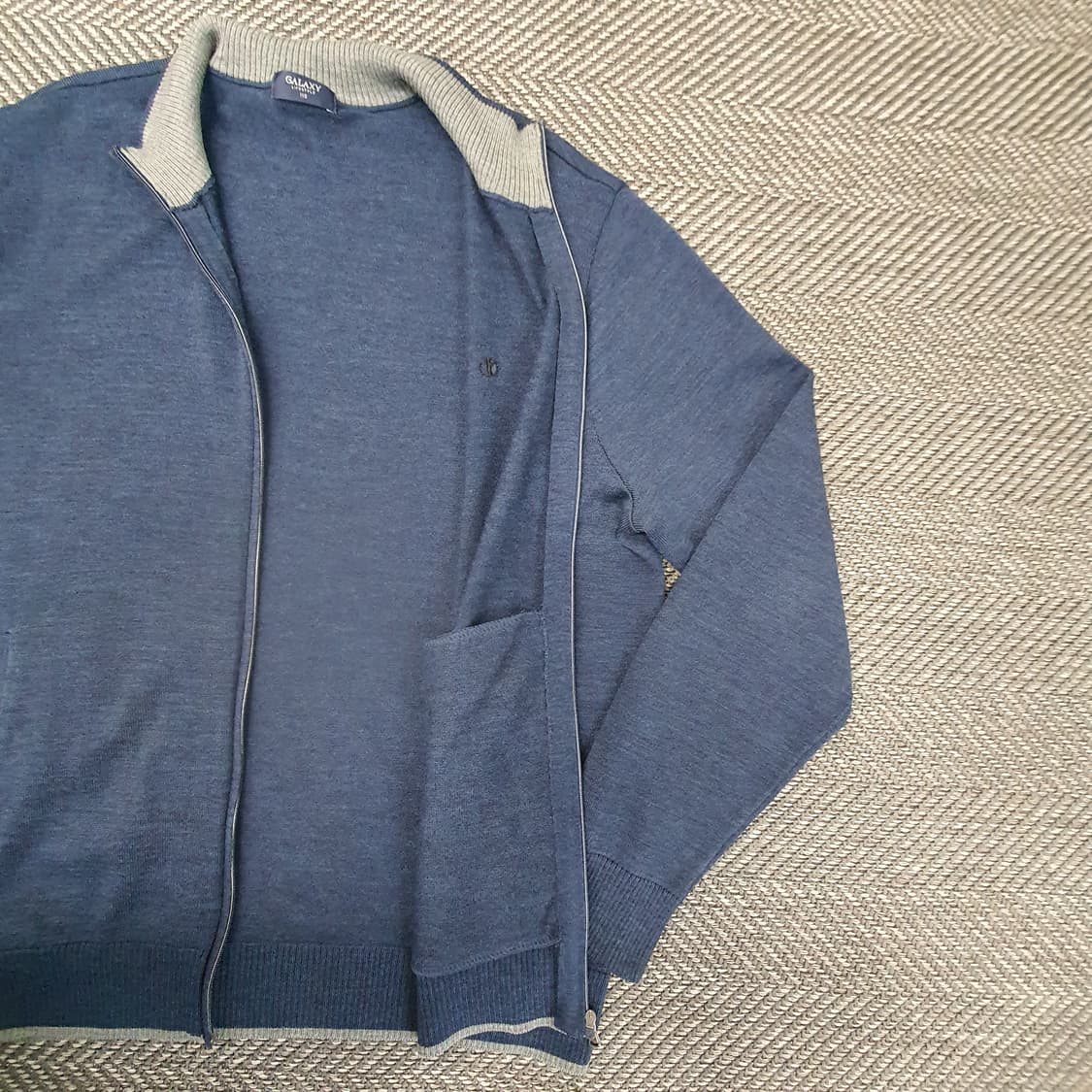 갤럭시 얇은 니트 집업 가디건 남자110 상품이미지5