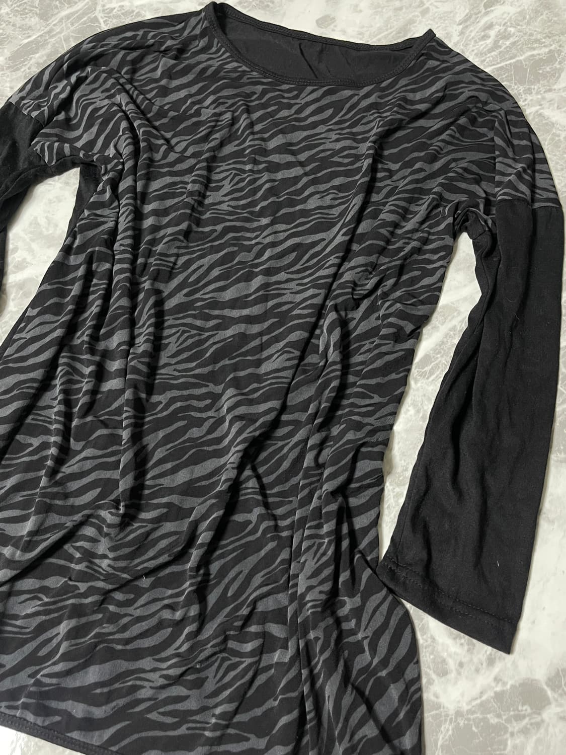 leopard 2way fake sleeve t 상품이미지2