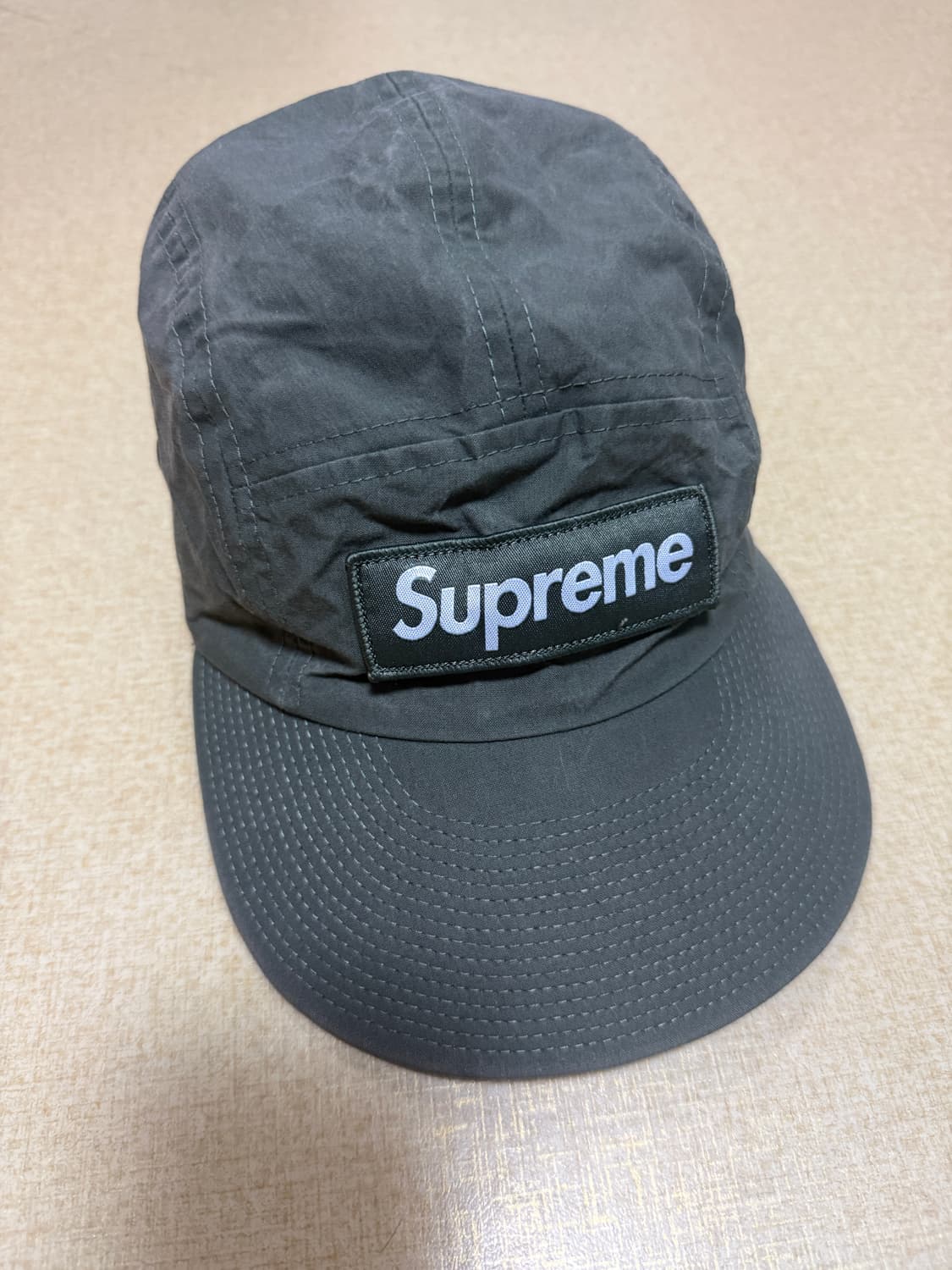 슈프림 왁스 코튼 캠프캡 올리브 - 23FW 상품이미지1