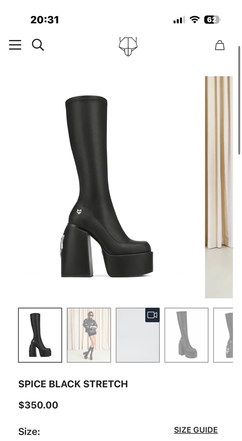 네이키드 울프 스파이시 부츠 Spice Boots 38 풀박(비건) 상품이미지10