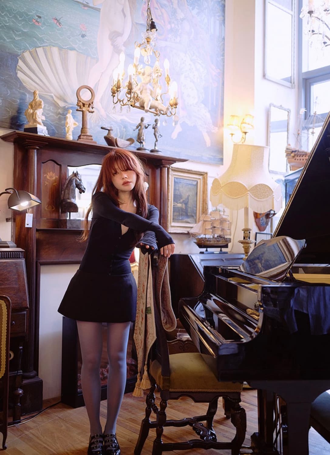 프레클 버튼업 가디건 블랙 상품이미지1