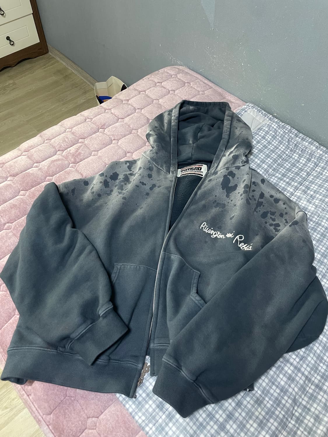 (2사이즈)rrr123 후드집업 블랙 판매해요 상품이미지1