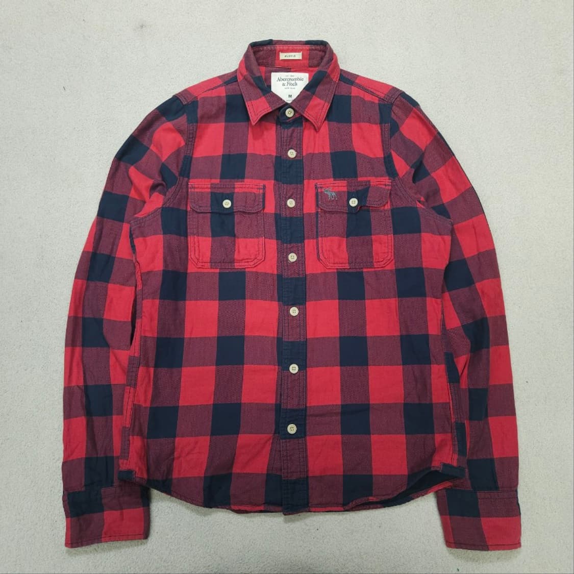 아베크롬비 체크 셔츠 M 상품이미지1
