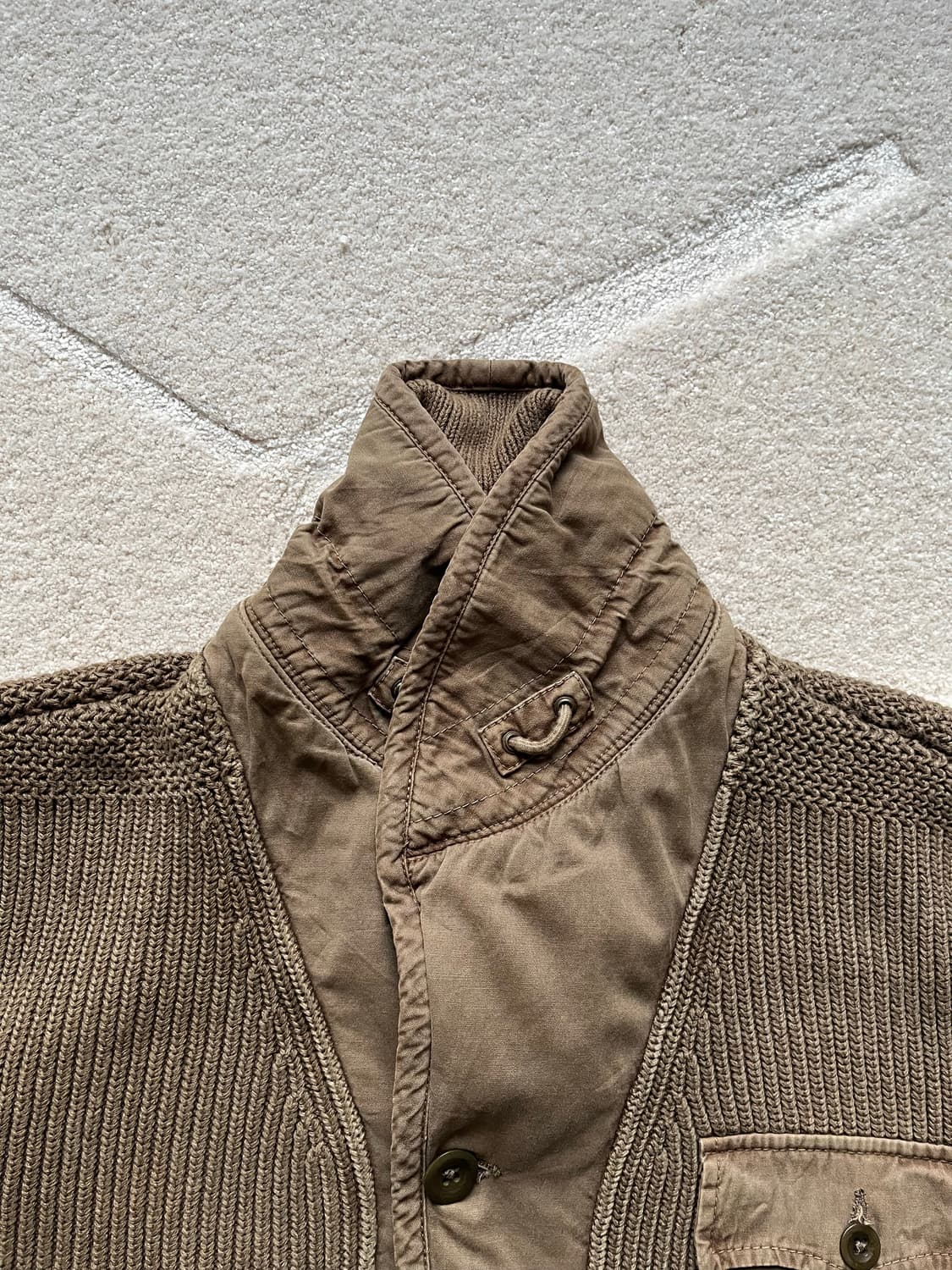 폴로 랄프로렌 밀리터리 숄카라 니트 가디건 (105) 상품이미지9