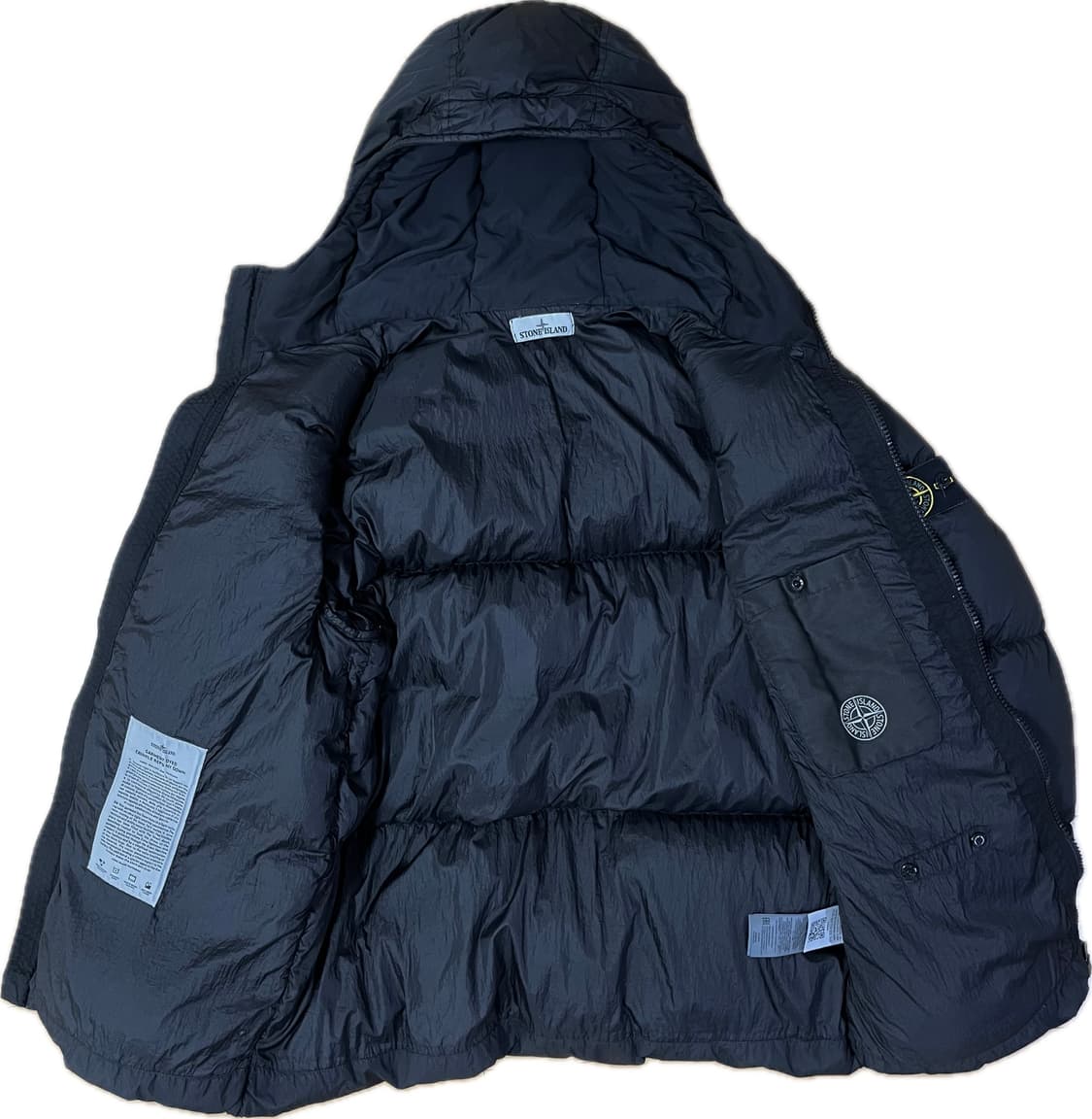 [XL] 스톤아일랜드 40723 크링클랩스 후드 다운 자켓 블랙 20FW 상품이미지6