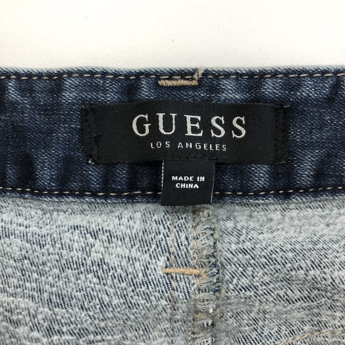 게스 프리미엄 스틸로고 와이드데님진 25 인치  상품이미지5