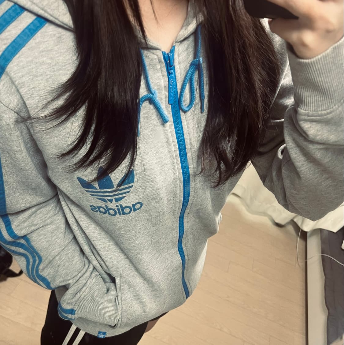빈티지 아디다스 후드 집업 100 상품이미지4