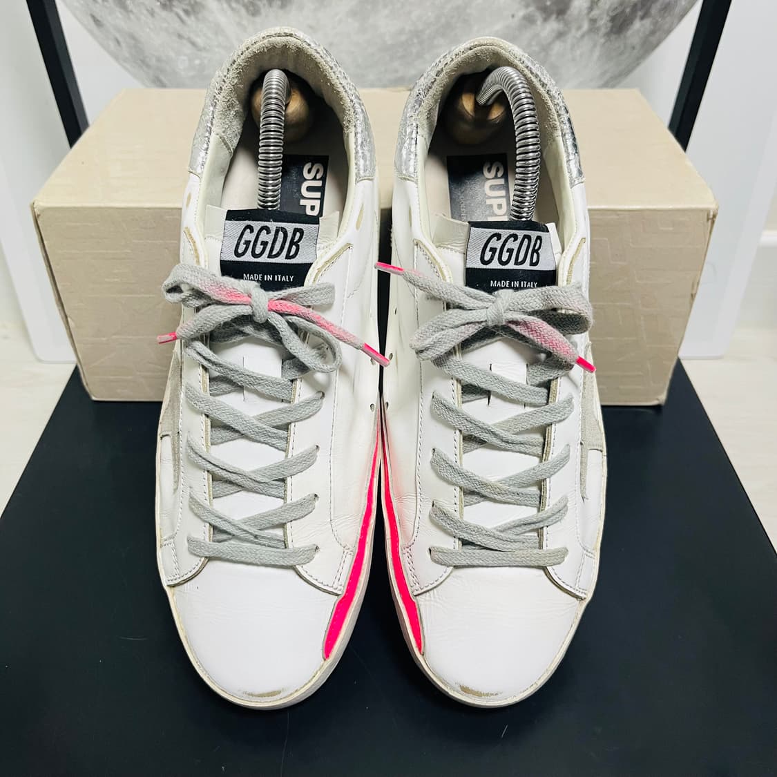 정품 38) 골든구스 실버탭 핑크 스니커즈 240~245 상품이미지3