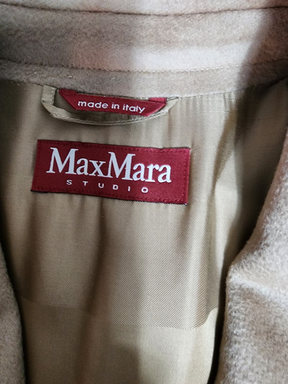 정품 막스마라 스튜디오 카멜 코트 상품이미지3