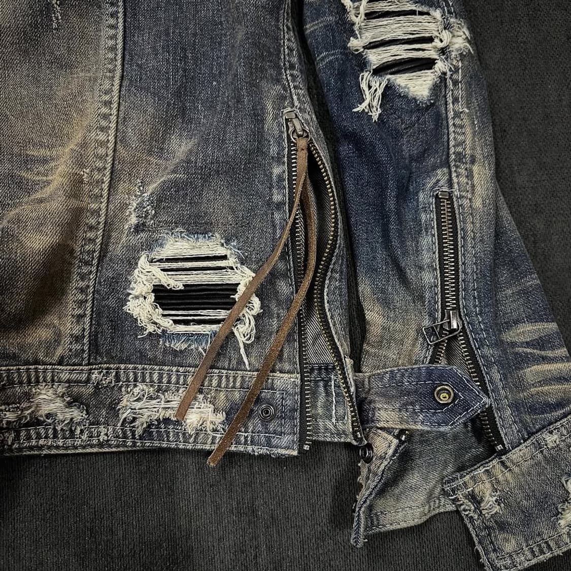 14th addiction distressed denim jacket 상품이미지10