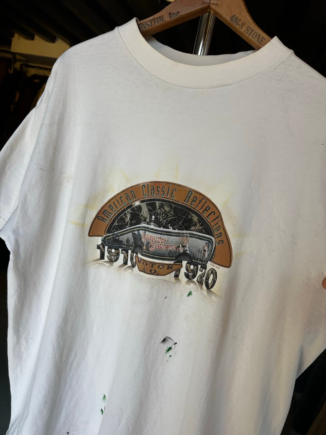 90s 할리데이비슨 프린팅 티셔츠 화이트 1997  상품이미지4
