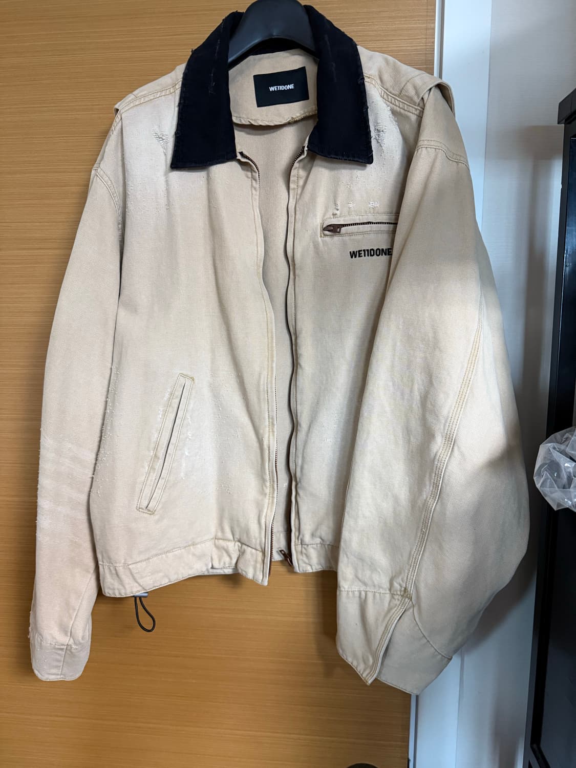 [xl] 카리나 we11done 옥스포드 워크 자켓 베이지 상품이미지5
