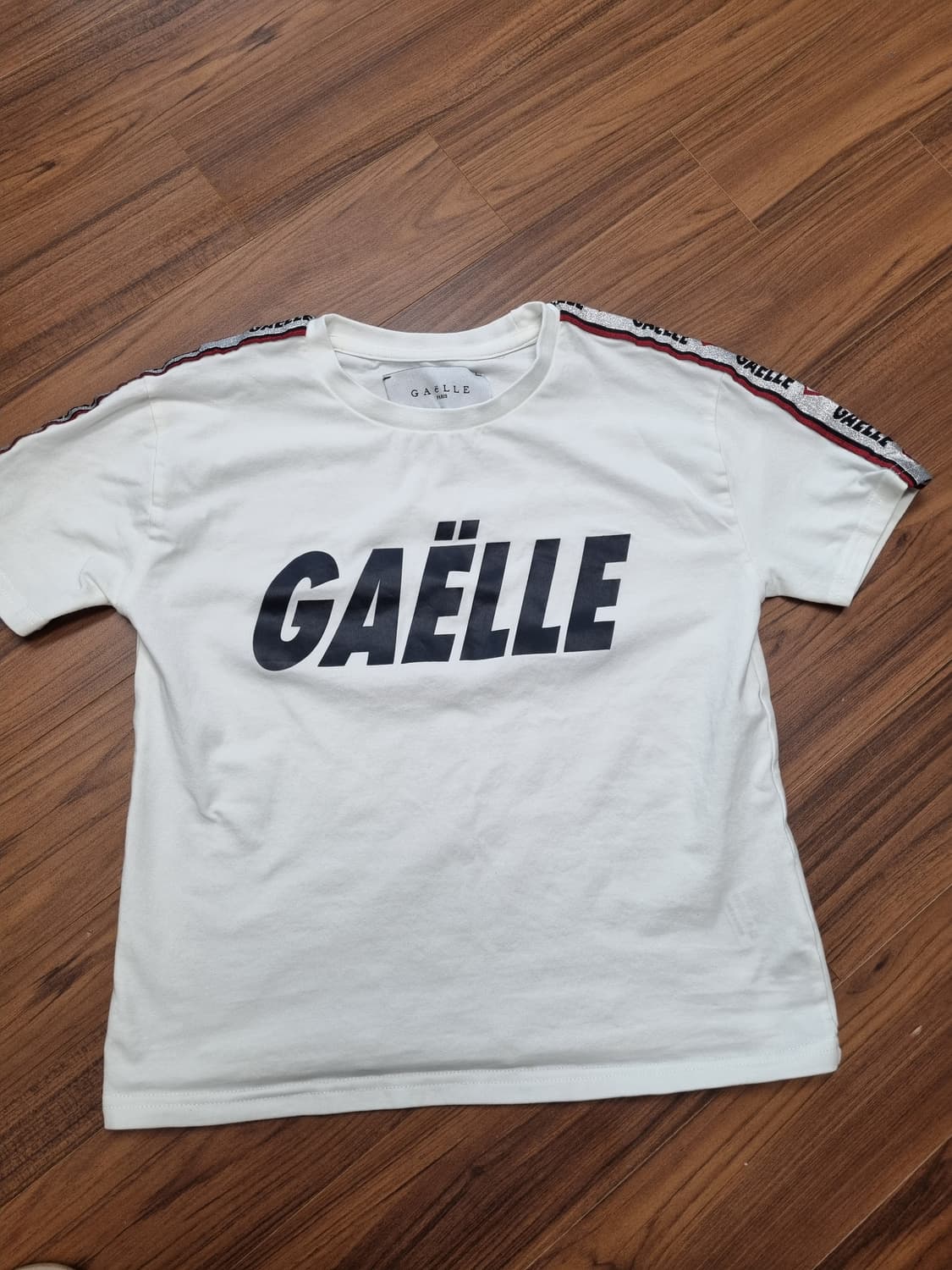 GAELLE 가엘 키즈 반팔 티셔츠 화이트 9-10세 상품이미지1
