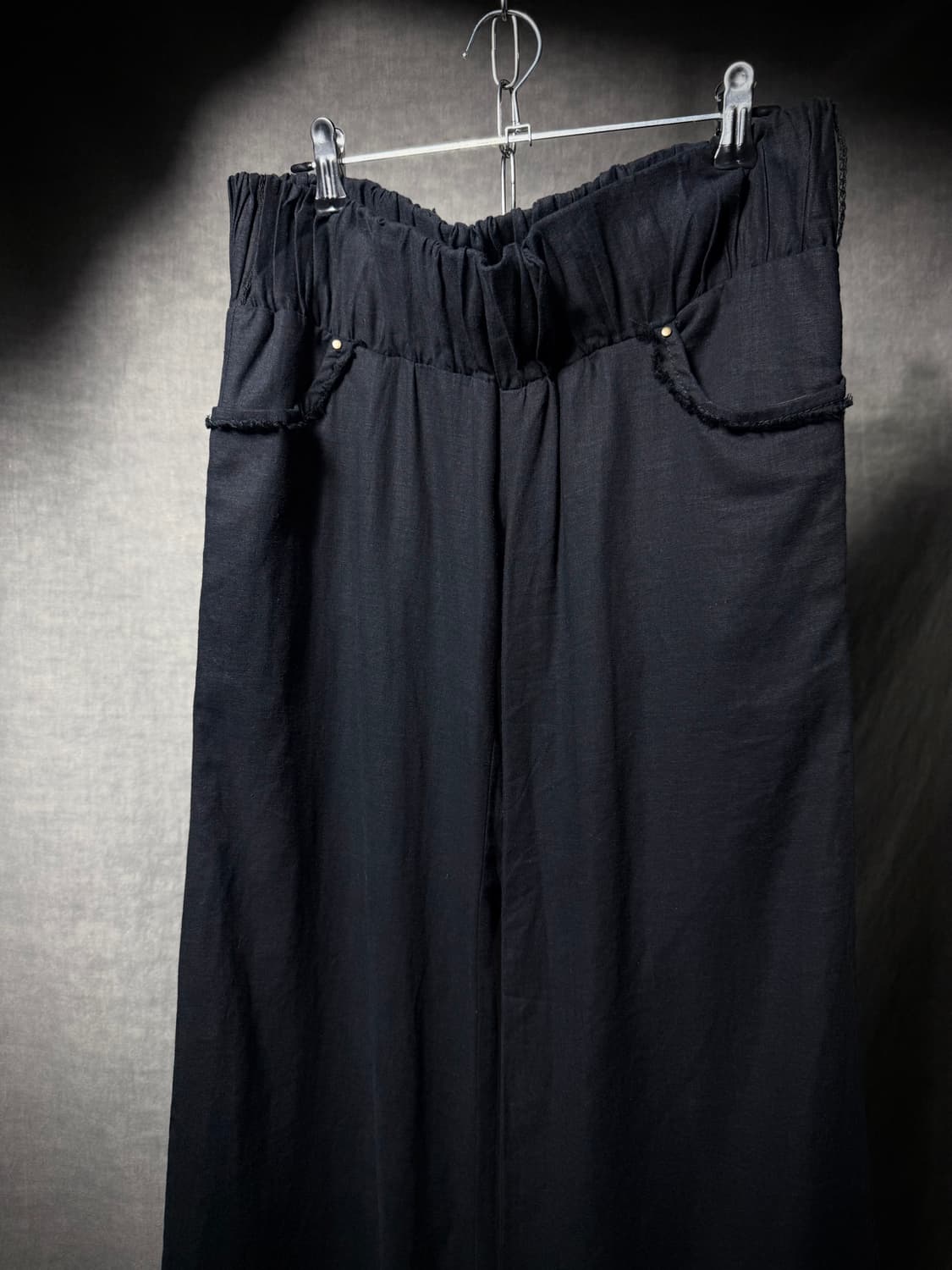 GOA Smocked Waist Linen Bootcut Pants 상품이미지4