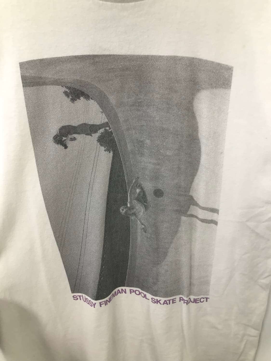 스투시 00s 빅로고 화이트 반팔 티셔츠  상품이미지3