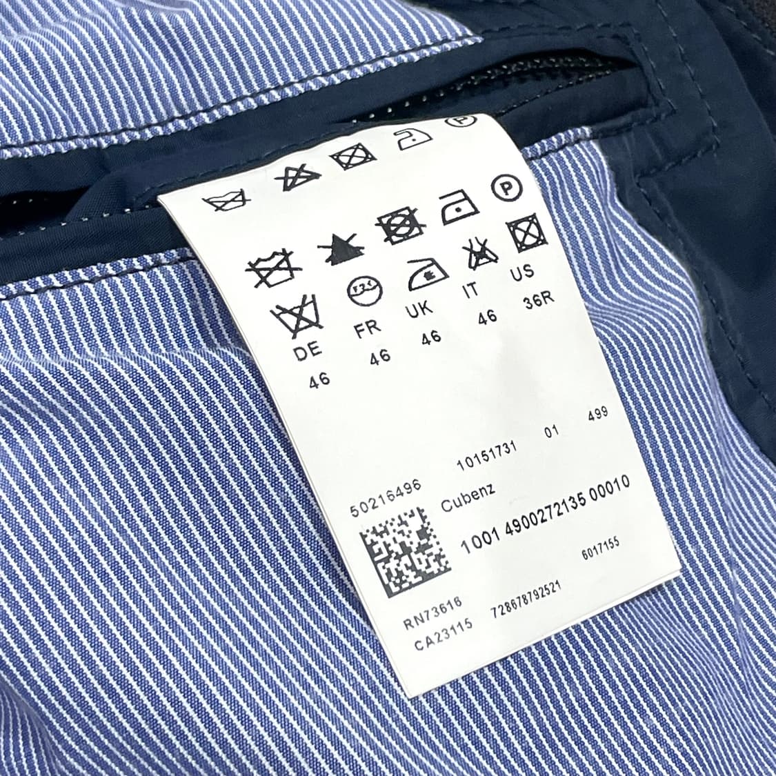 휴고보스 네이비 바람막이 야상자켓 UK46 상품이미지5