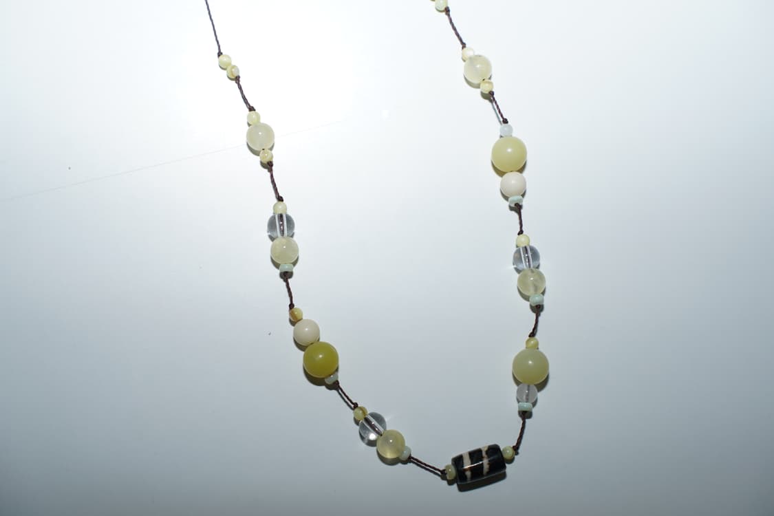 Yellow bubble necklace 옐로우 버블 비즈 목걸이 상품이미지4