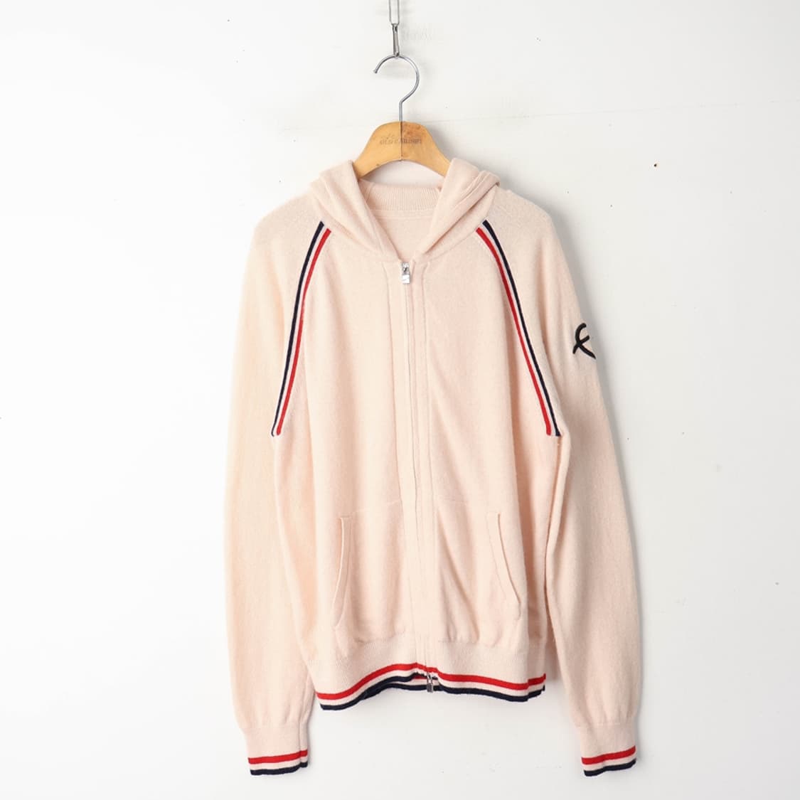 66/캐시미어100 니트 후드 집업 상품이미지1