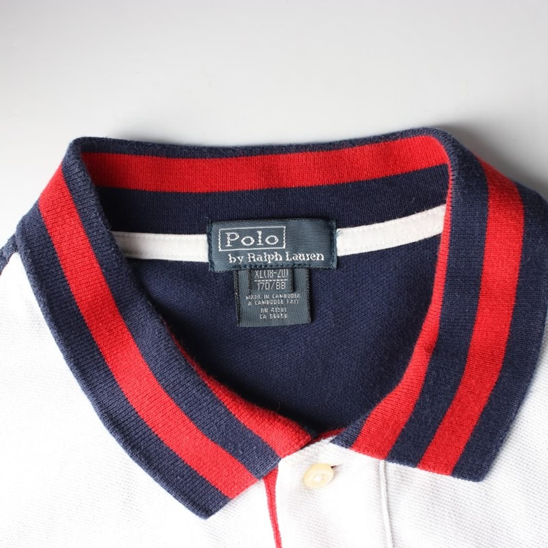폴로 랄프로렌 USA 성조기 빅포니 반팔 카라티 XL 18-20 상품이미지5