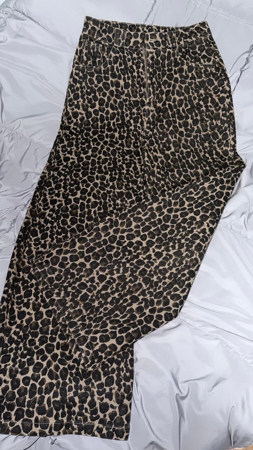 빈티지 레오파드 바지 상품이미지2