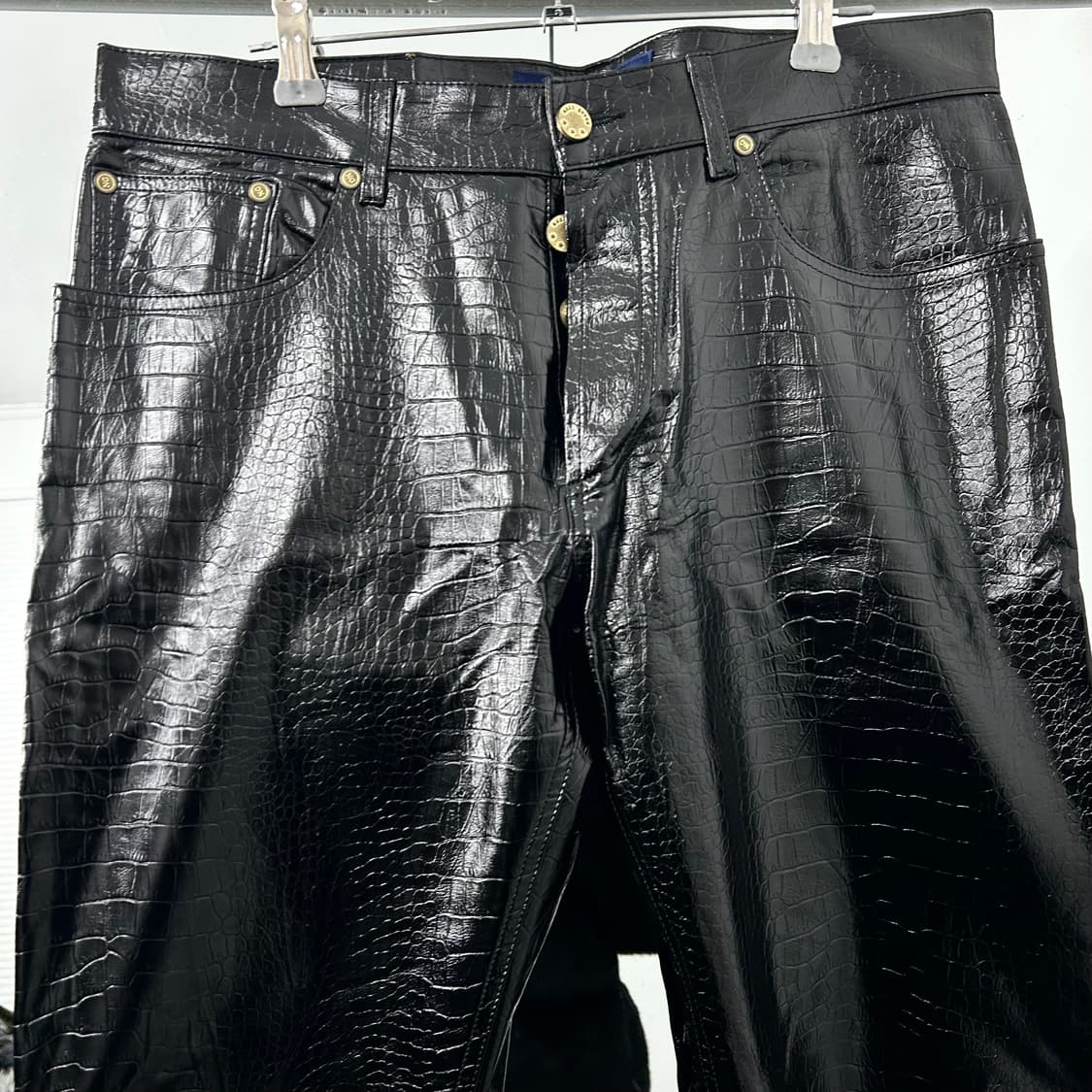 Noon Goons 눈군스 엘리게이터 레더 팬츠 상품이미지6