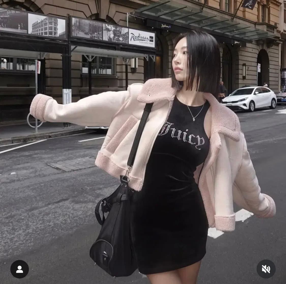 페일제이드 스웨이드 핑크 무스탕  상품이미지2