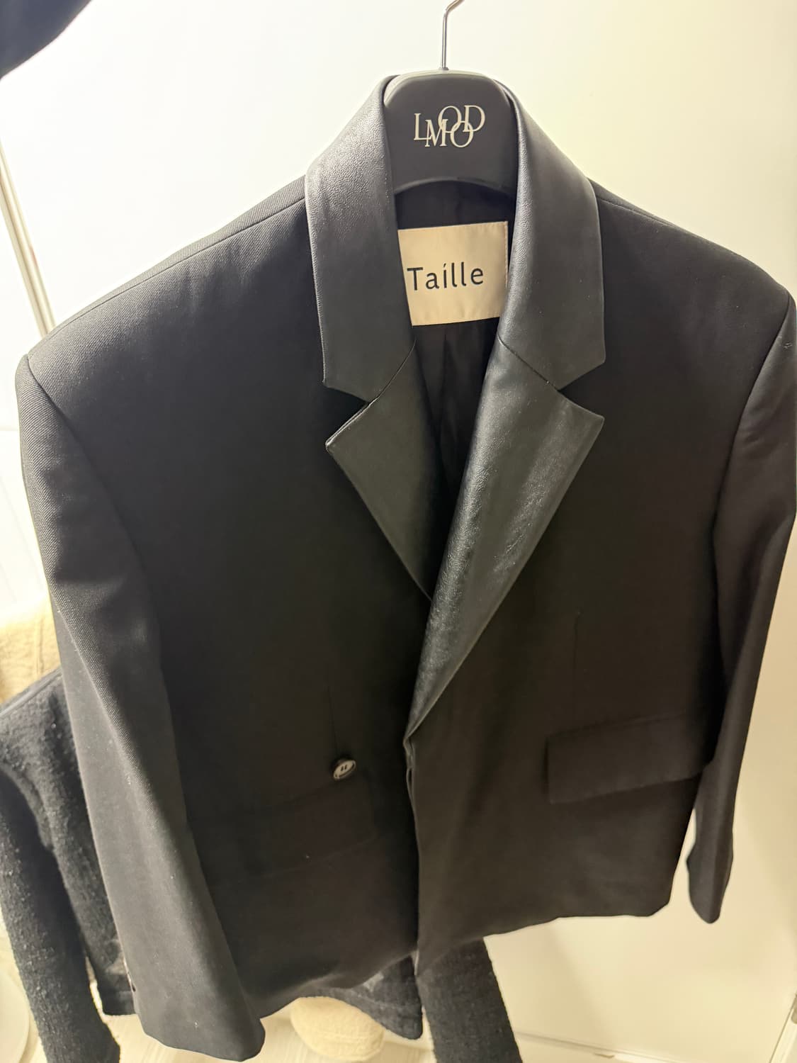 타일레 스모킹 블레이저 레더카라 상품이미지2