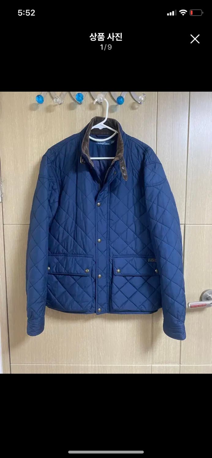 [POLO] 폴로 랄프로렌 네이비 퀼팅 자켓 M사이즈 상품이미지1